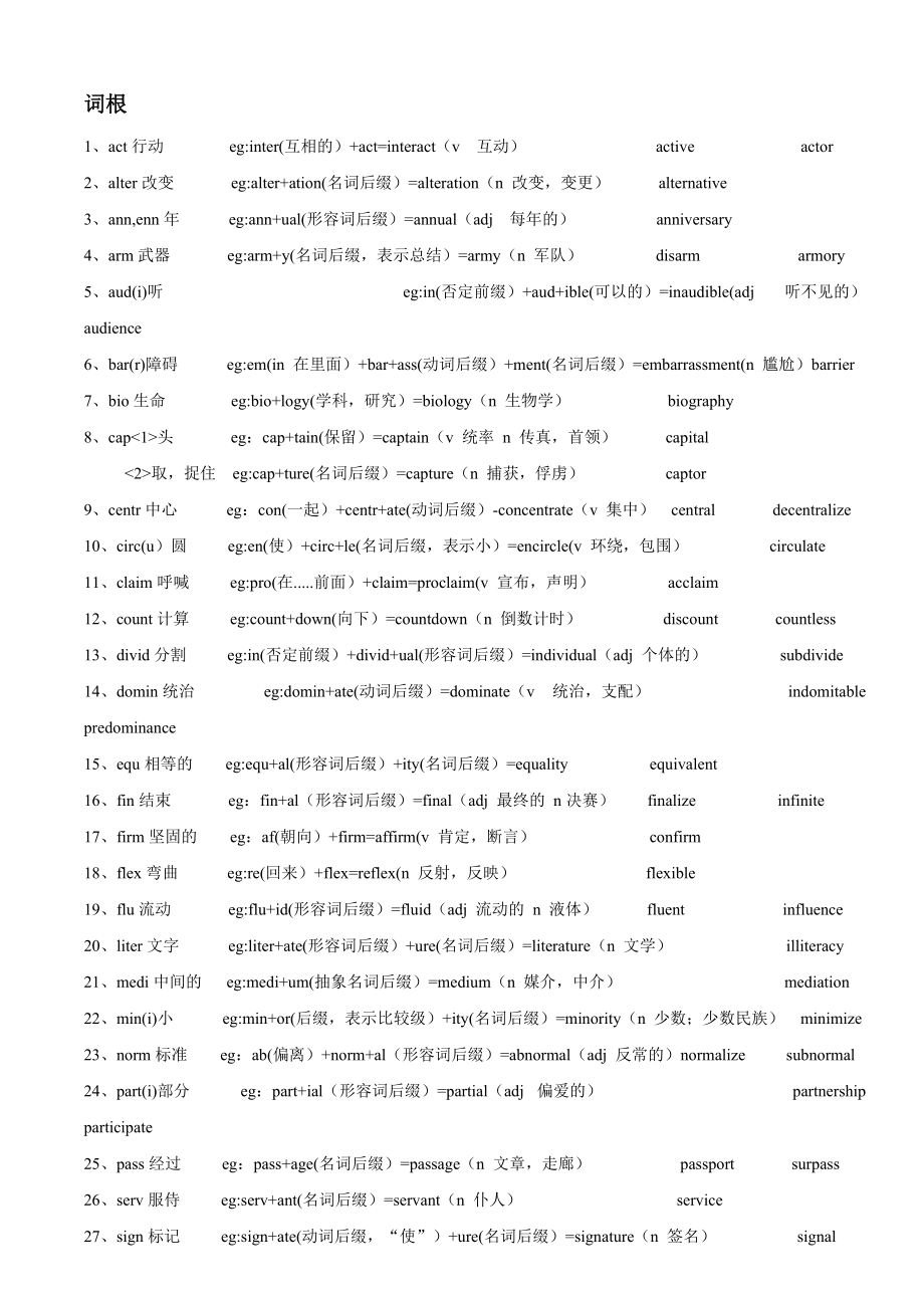 关于telescope的词根词缀的信息