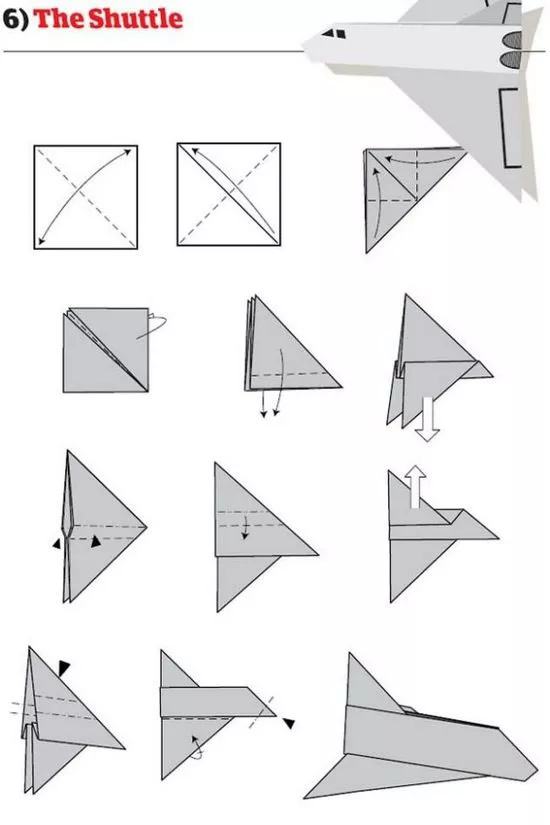 [纸飞机的折法步骤图]各种纸飞机折法大全图解