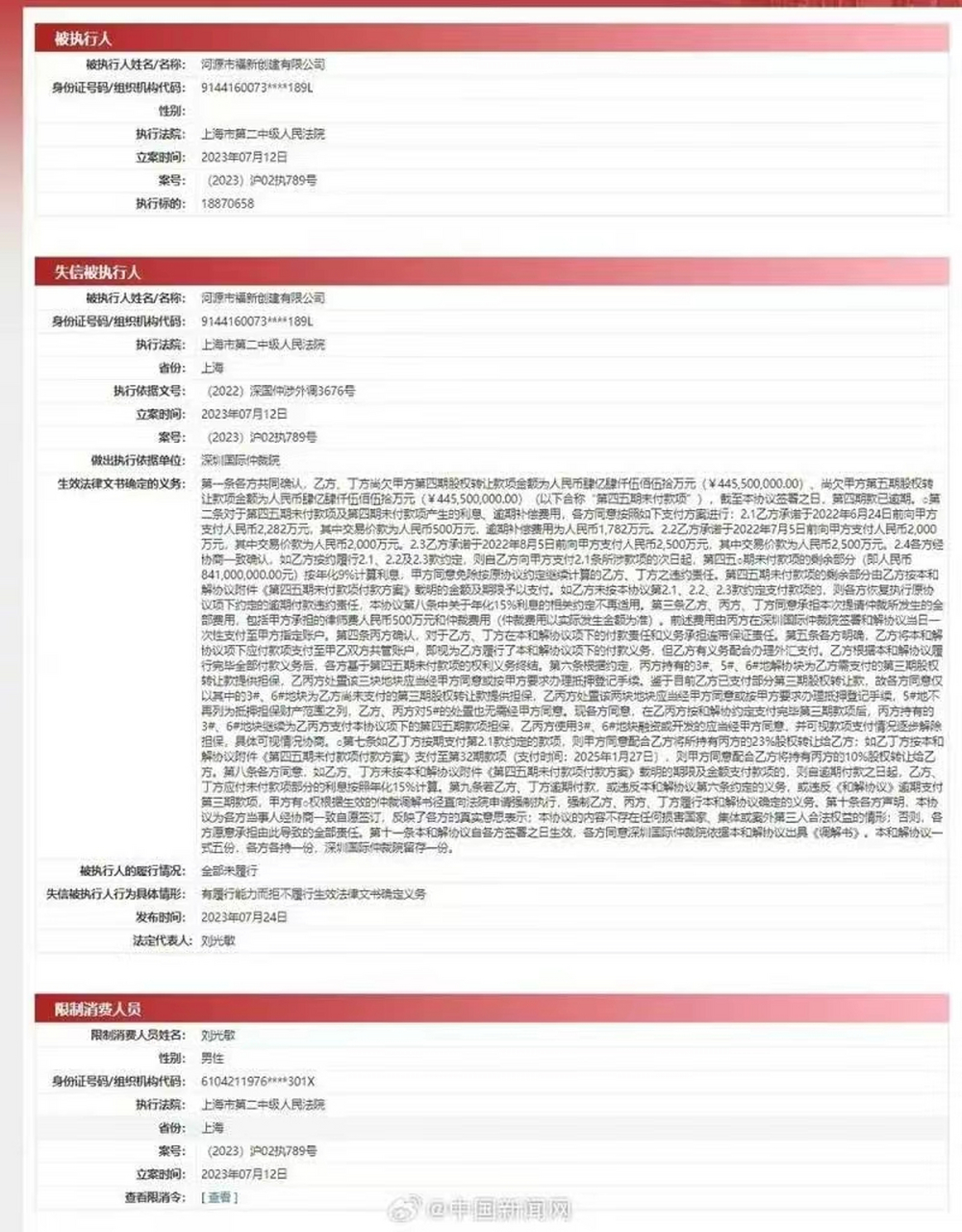 中国执行信息公开网-中国执行信息公开网失信人员查询