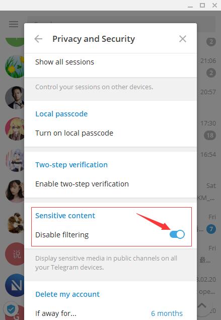 iOStelegram设置中字-telegram解除敏感限制ios