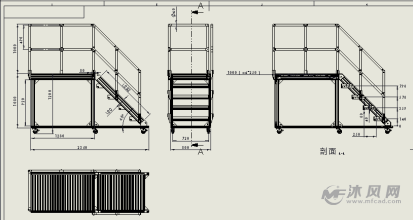 梯子图纸怎么画,梯子图纸怎么画图