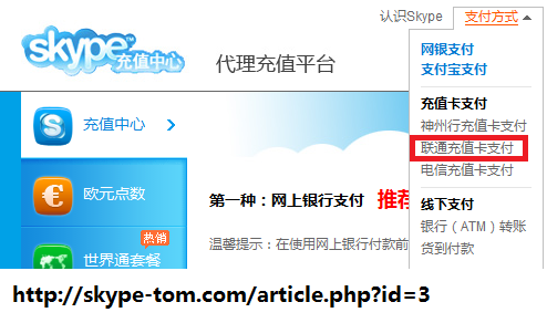 skype官网充值,skype充值服务网