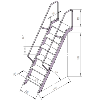 制作家用梯子的尺寸,制作家用梯子的尺寸图