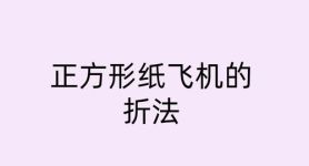 十种纸飞机叠法,纸飞机的叠法叠法
