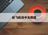 纸飞机改中文教程,纸飞机改中文怎么改