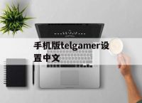 手机版telgamer设置中文的简单介绍
