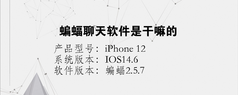 蝙蝠聊天软件安卓版-蝙蝠聊天软件安卓版下载
