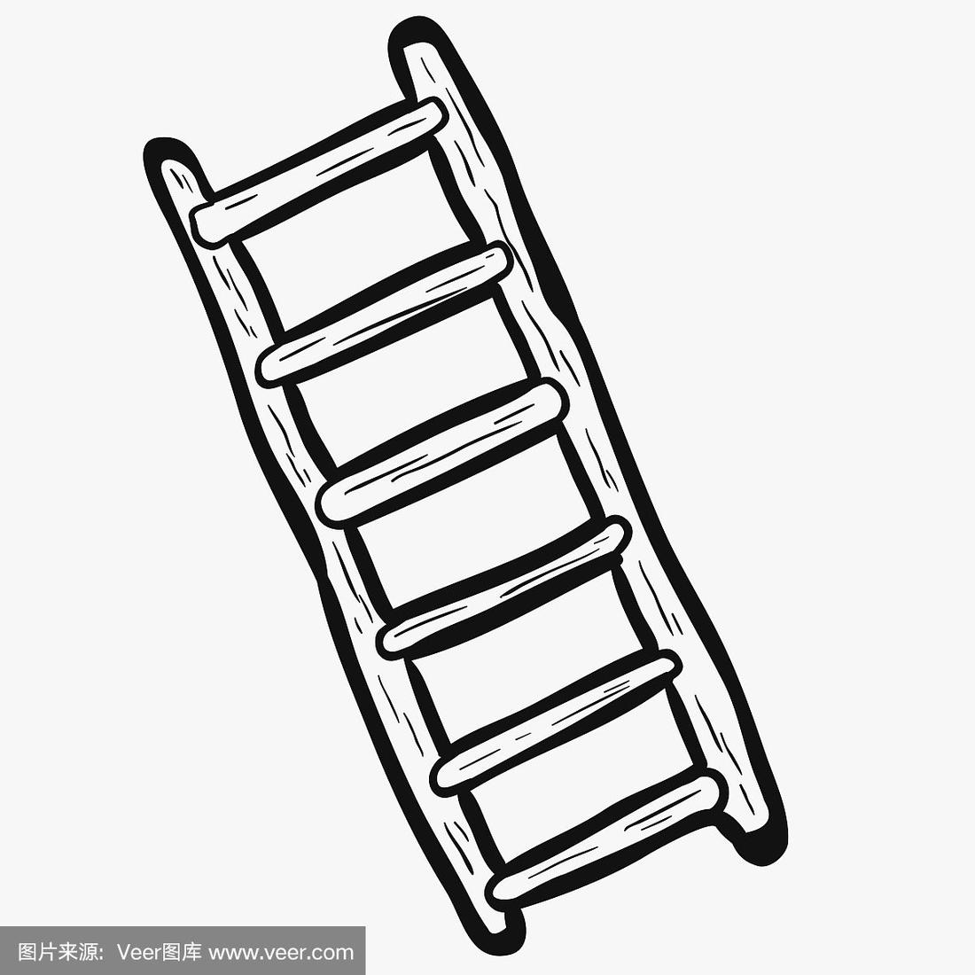 简笔画梯子的画法,简笔画梯子的画法视频