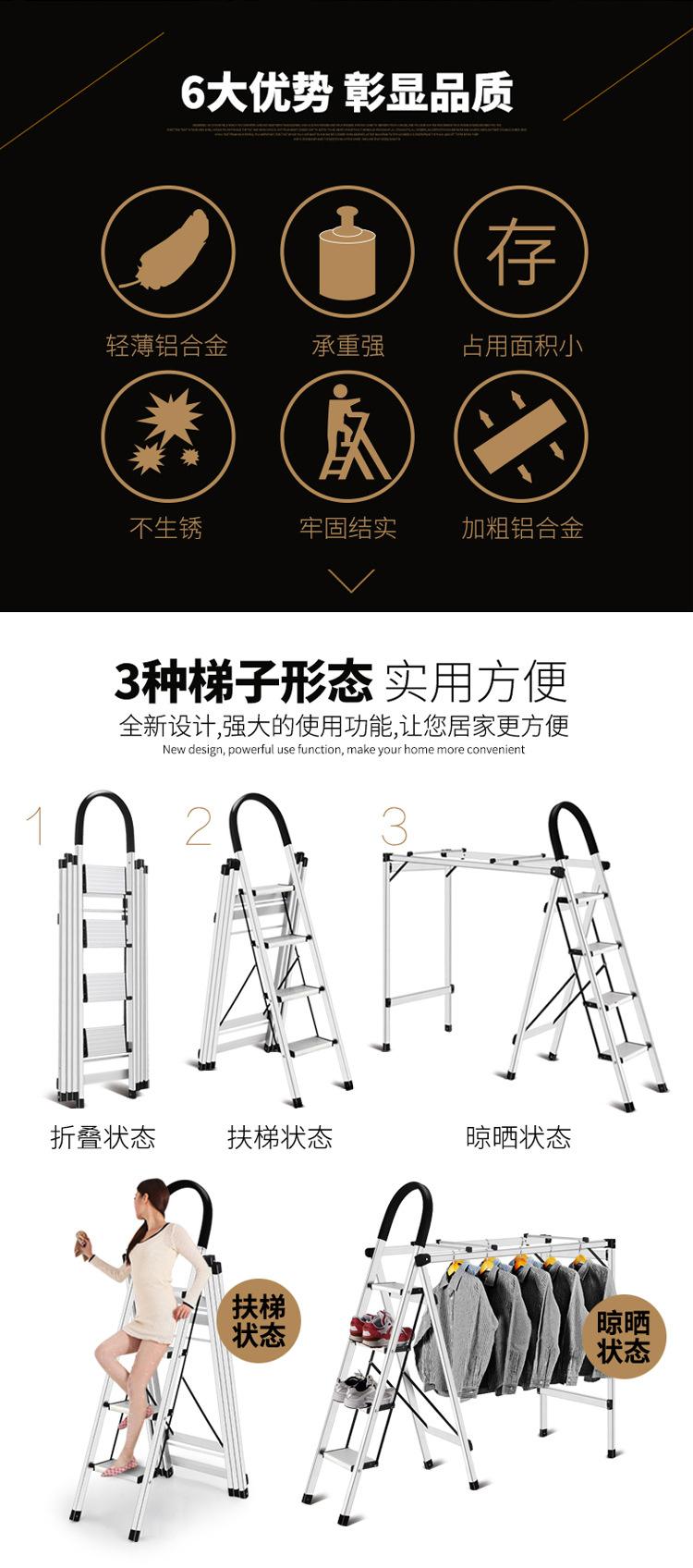 铝合金梯子型号,铝合金梯子厚度应该是多少