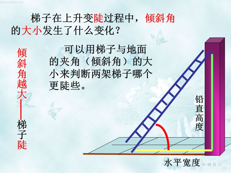 梯子与地面的斜角度为60左右,梯子与地面的斜角度应为多少度左右